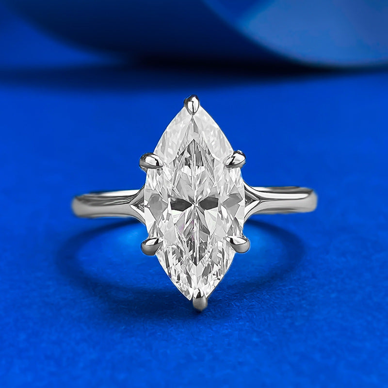 Marquise Engagement Ring for Women Gold Filled Sterling Silver Zirconia Simulated Diamond Wedding Jewelry